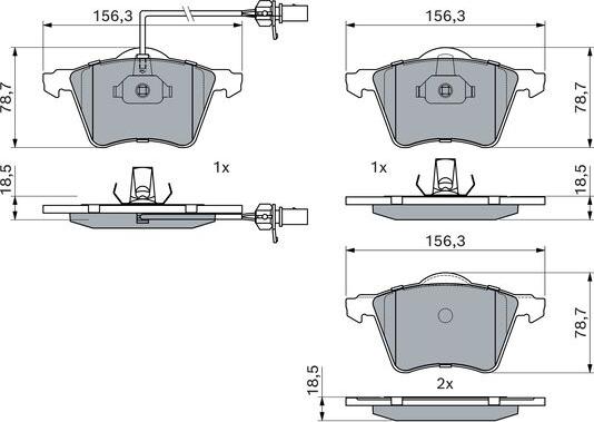 BOSCH 0 986 424 780 - Komplet Pločica, disk-kočnica www.molydon.hr