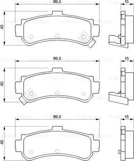 BOSCH 0 986 424 734 - Komplet Pločica, disk-kočnica www.molydon.hr