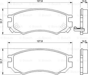 BOSCH 0 986 424 733 - Komplet Pločica, disk-kočnica www.molydon.hr