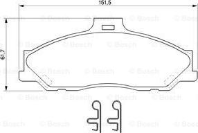 BOSCH 0 986 424 720 - Komplet Pločica, disk-kočnica www.molydon.hr