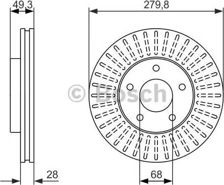 BOSCH 0 986 479 929 - Kočioni disk www.molydon.hr