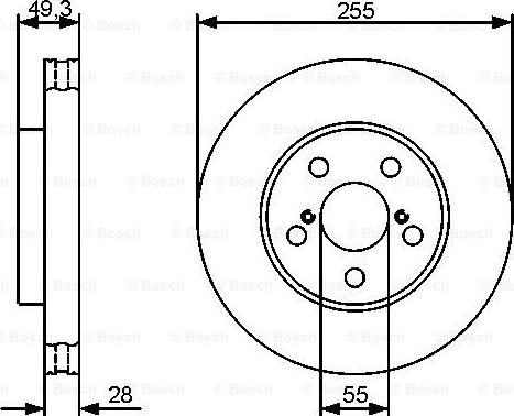 BOSCH 0 986 479 490 - Kočioni disk www.molydon.hr