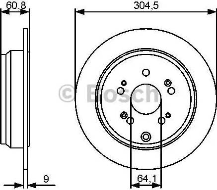 BOSCH 0 986 479 452 - Kočioni disk www.molydon.hr