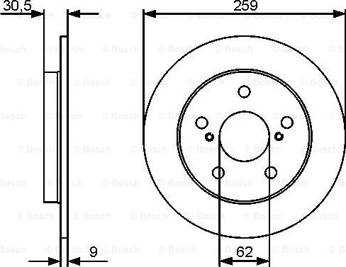 BOSCH 0 986 479 418 - Kočioni disk www.molydon.hr