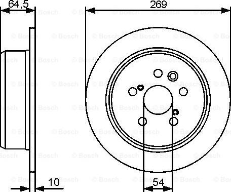 BOSCH 0 986 479 483 - Kočioni disk www.molydon.hr