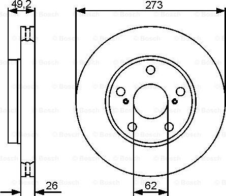 BOSCH 0 986 479 425 - Kočioni disk www.molydon.hr