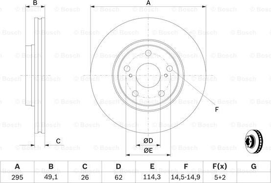 BOSCH 0 986 479 560 - Kočioni disk www.molydon.hr