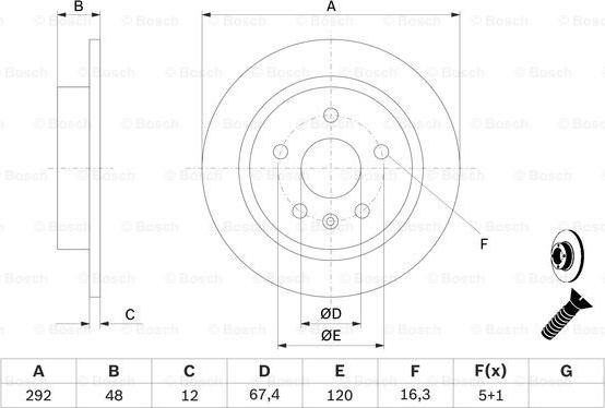 BOSCH 0 986 479 513 - Kočioni disk www.molydon.hr