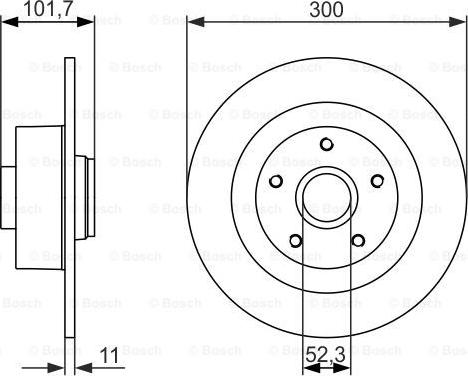 BOSCH 0 986 479 573 - Kočioni disk www.molydon.hr