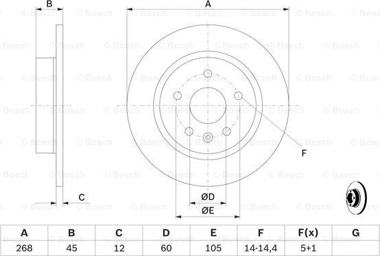 BOSCH 0 986 479 C57 - Kočioni disk www.molydon.hr