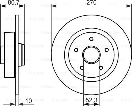 BOSCH 0 986 479 607 - Kočioni disk www.molydon.hr