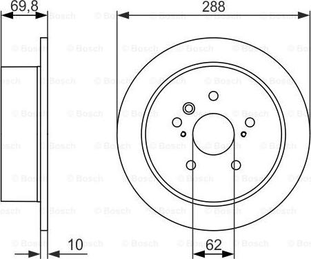 BOSCH 0 986 479 614 - Kočioni disk www.molydon.hr