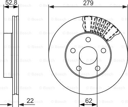 BOSCH 0 986 479 618 - Kočioni disk www.molydon.hr