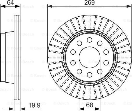 BOSCH 0 986 479 689 - Kočioni disk www.molydon.hr