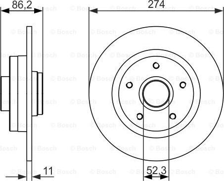 BOSCH 0 986 479 682 - Kočioni disk www.molydon.hr