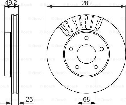 BOSCH 0 986 479 678 - Kočioni disk www.molydon.hr