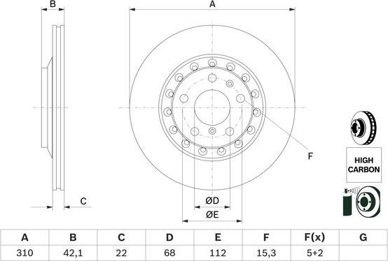 BOSCH 0 986 479 062 - Kočioni disk www.molydon.hr