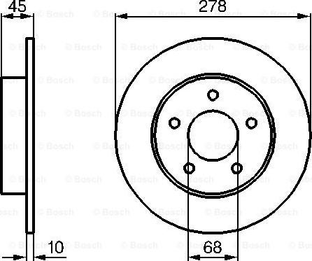 BOSCH 0 986 479 067 - Kočioni disk www.molydon.hr