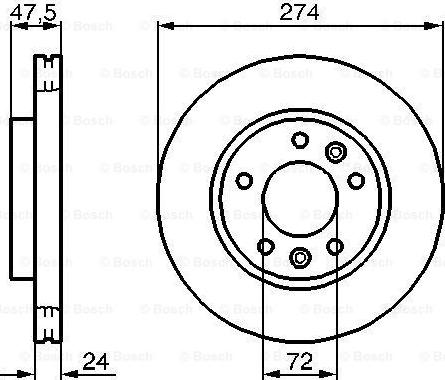 BOSCH 0 986 479 013 - Kočioni disk www.molydon.hr