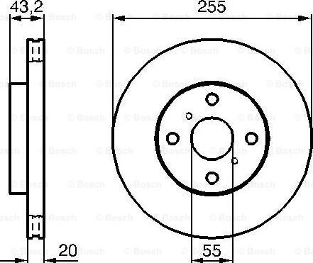 BOSCH 0 986 479 012 - Kočioni disk www.molydon.hr