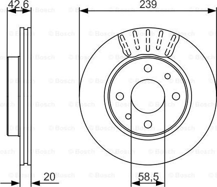 BOSCH 0 986 479 082 - Kočioni disk www.molydon.hr