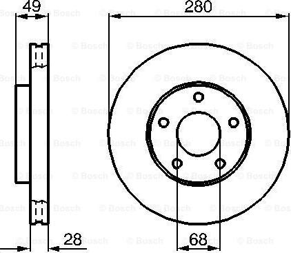 BOSCH 0 986 479 B61 - Kočioni disk www.molydon.hr