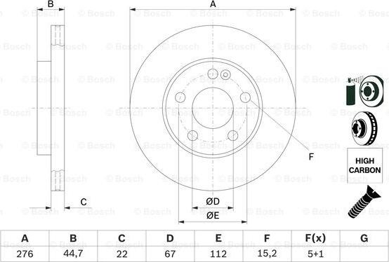 BOSCH 0 986 479 186 - Kočioni disk www.molydon.hr