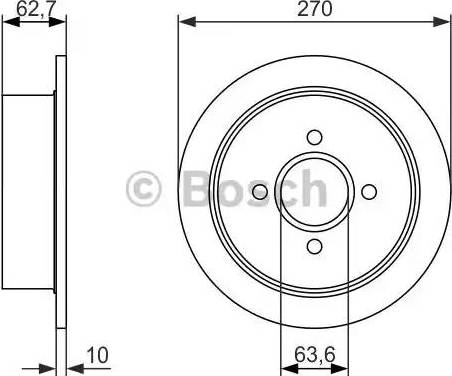 BOSCH 0 986 479 897 - Kočioni disk www.molydon.hr