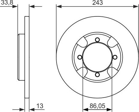 BOSCH 0 986 479 846 - Kočioni disk www.molydon.hr