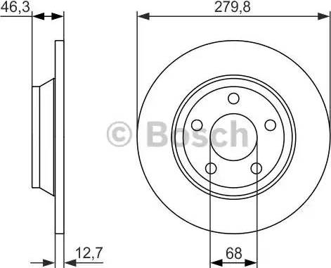 BOSCH 0 986 479 889 - Kočioni disk www.molydon.hr