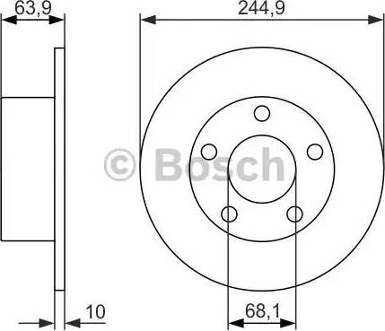 BOSCH 0 986 479 834 - Kočioni disk www.molydon.hr