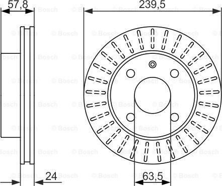 BOSCH 0 986 479 836 - Kočioni disk www.molydon.hr