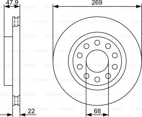 BOSCH 0 986 479 366 - Kočioni disk www.molydon.hr