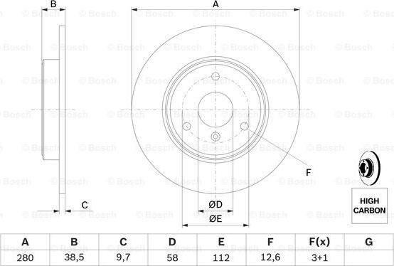 BOSCH 0 986 479 305 - Kočioni disk www.molydon.hr