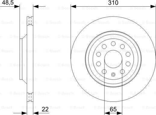 BOSCH 0 986 479 303 - Kočioni disk www.molydon.hr