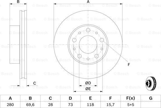 BOSCH 0 986 479 313 - Kočioni disk www.molydon.hr