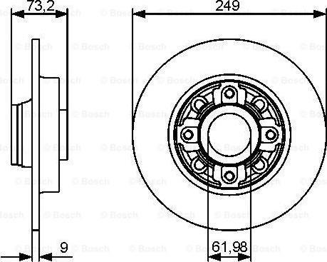 BOSCH 0 986 479 388 - Kočioni disk www.molydon.hr