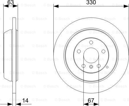 BOSCH 0 986 479 330 - Kočioni disk www.molydon.hr