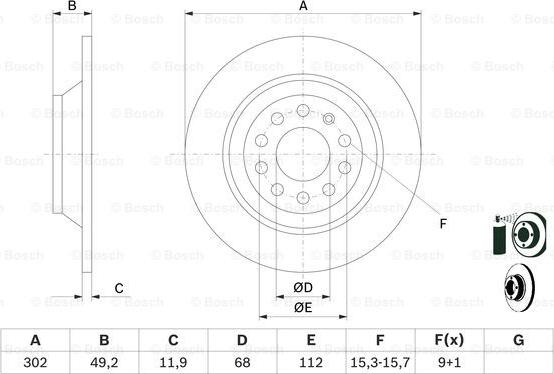 BOSCH 0 986 479 257 - Kočioni disk www.molydon.hr