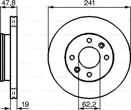 BOSCH 0 986 479 206 - Kočioni disk www.molydon.hr