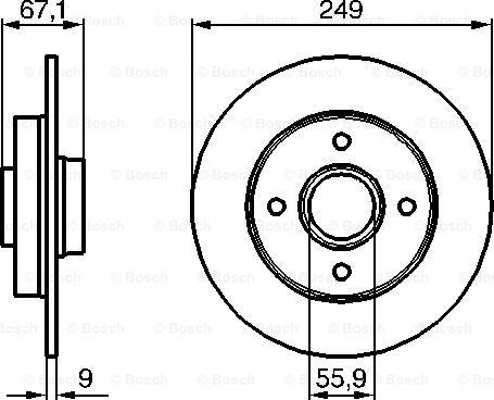 BOSCH 0 986 479 219 - Kočioni disk www.molydon.hr