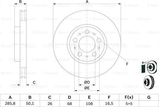 BOSCH 0 986 479 210 - Kočioni disk www.molydon.hr