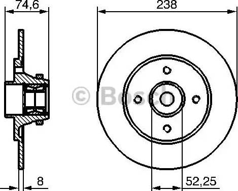 BOSCH 0 986 479 281 - Kočioni disk www.molydon.hr