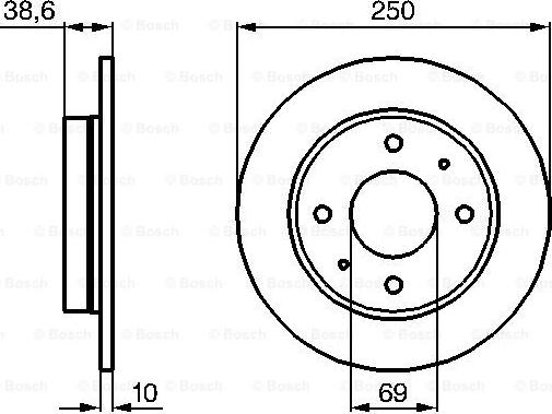 BOSCH 0 986 479 236 - Kočioni disk www.molydon.hr