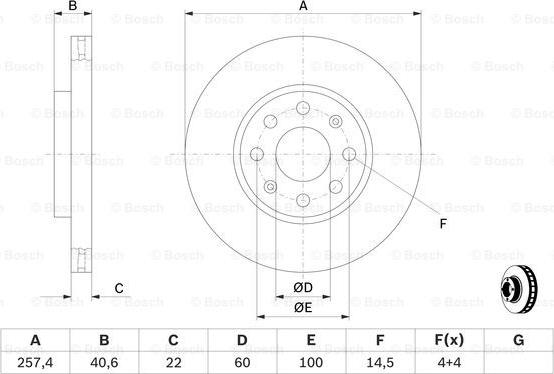 BOSCH 0 986 479 B89 - Kočioni disk www.molydon.hr