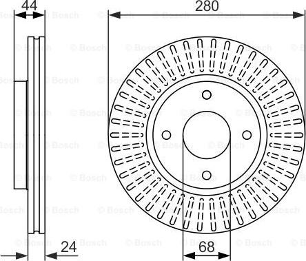 BOSCH 0 986 479 737 - Kočioni disk www.molydon.hr