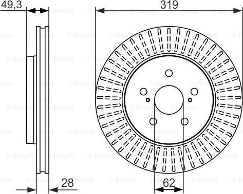 BOSCH 0 986 479 722 - Kočioni disk www.molydon.hr