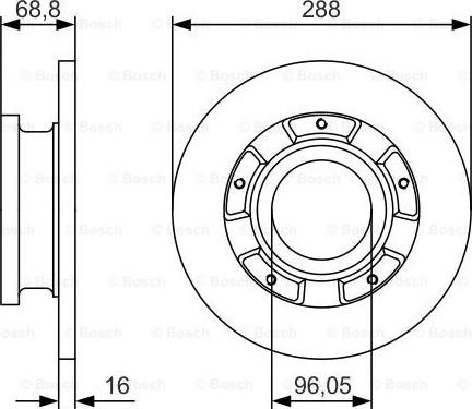 BOSCH 0 986 479 A50 - Kočioni disk www.molydon.hr