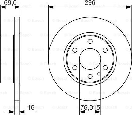 BOSCH 0 986 479 A51 - Kočioni disk www.molydon.hr