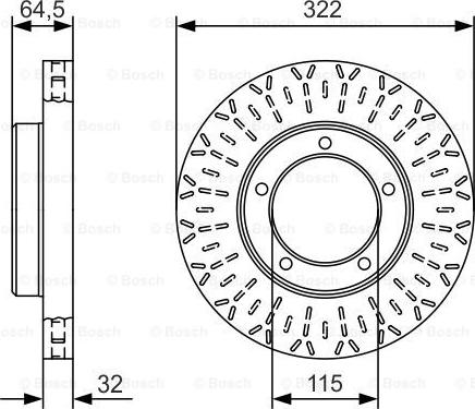 BOSCH 0 986 479 A64 - Kočioni disk www.molydon.hr